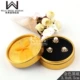 00053WL (N76-4) Большая круглая коробка золотой черный рюкзак 12 упаковки 12