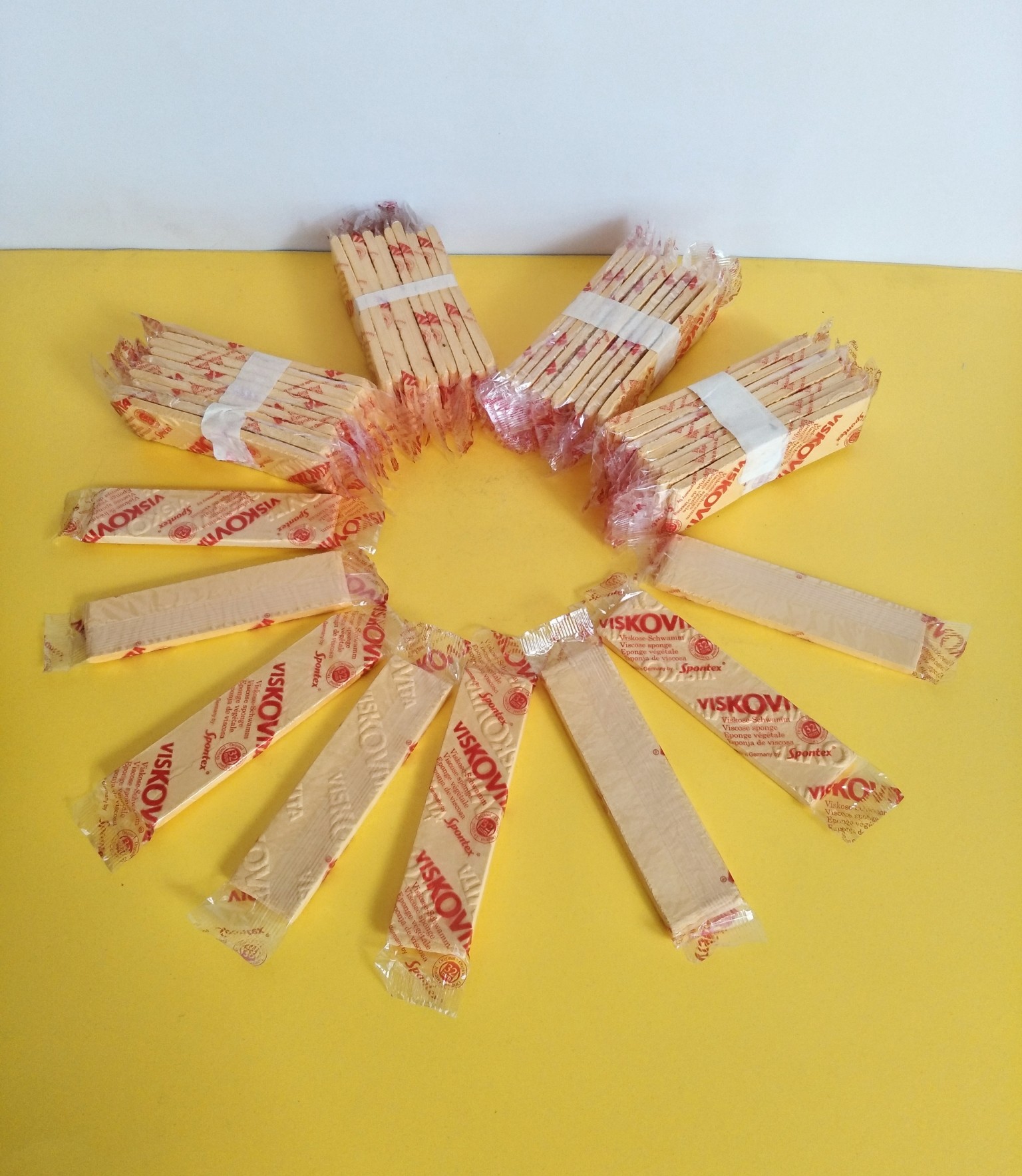 Import printed blisters compressed sponge wipe version sponge German blisters (50 pieces)