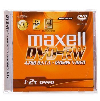 Maxell DVD-RW 2-speed 4 7G single-chip DVD burner can be repeatedly erased Taiwan production