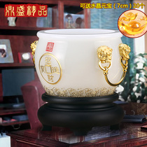 Authentic glazed jade cornucopia ornaments for opening office business gifts Feng Shui lucky living room home light luxury decoration