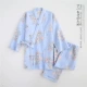 Bộ đồ ngủ kimono nam cardigan Nhật Bản mùa thu đông dày đôi vài chiếc áo choàng tắm bằng vải bông tinh khiết kiểu Nhật Bản áo dài nhà