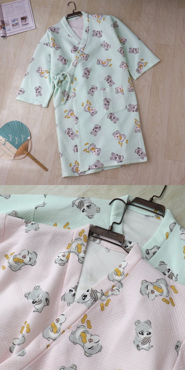 Áo nịt len ​​cardigan Áo len mùa thu và mùa đông Áo choàng cotton dày trong áo ngủ dài Kiểu Nhật Bản Bộ đồ ngủ kimono shop đồ ngủ