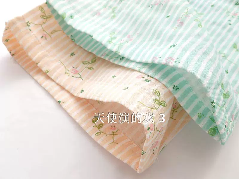 Nightdress bông gạc áo choàng tắm kimono áo choàng tắm đôi gạc áo choàng trong đoạn dài áo choàng mùa hè phần mỏng kimono áo choàng tắm áo ngủ nữ