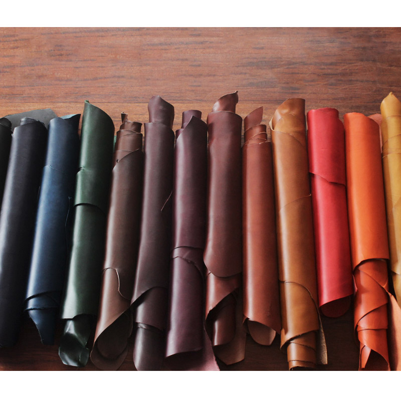 18 Leather Italian Color Transfected Hard Planted Tanning Cowhide