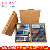Drawing learning tools Brown painting gifts watercolor Pen art set painting tools matching custom logo