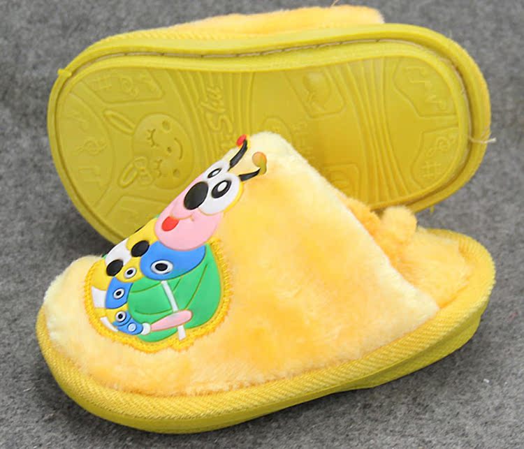 Pantoufles enfants en suède pour hiver - semelle mousse - Ref 1020089 Image 87