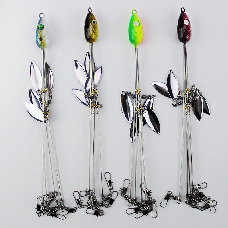 New Alabama rig 21 5cm 18g group attack rig metal bait with sequins lure bait