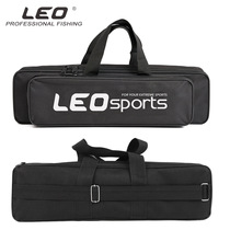 New products 8927558 LEO Leo Black Monolayer Steel Wire Gear Bag Portable Mini Fishing Rod Bag Casual Bag