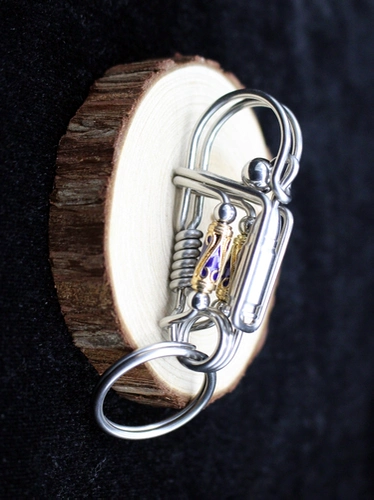 Латунный брелок ручной работы из нержавеющей стали, подвеска, креативные ключи от машины, популярно в интернете, креативный подарок