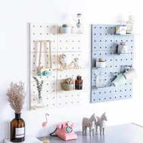 Punch-free minimalist plastic hole Hole Plate Kitchen Shelve Dormitory Bedroom Toilet Bathroom Wall Containing rack