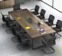Conference table and chair combination long table simple modern office long strip table negotiation conference table large meeting table