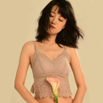 Comfortable love no steel ring bra bra French lace bra beautiful vest underwear women sexy gathering Full Cup 5179