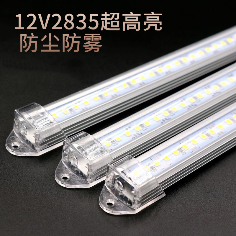12V2835 Led Smd Hard Light Strip Ultra-Bright Display Cabinet Machine Car Dust-Proof and Fog-Proof Lighting Strip Light