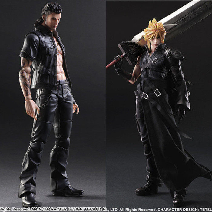 ファイナルファンタジー クラウド、サフィ、ロス、ノクティス、ルナ、フライヤ、プルント スーパー可動フィギュア