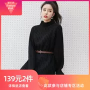 Quần áo Handu 2018 của phụ nữ Hàn Quốc mùa thu mới lỏng lẻo áo len dài màu NG9333 - Áo len