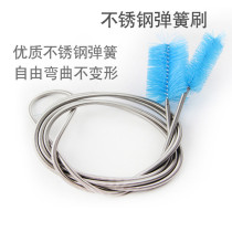 Longer water pipe brush fish tank filter barrel glass inlet and outlet water spring hose pipe cleaning and cleaning device