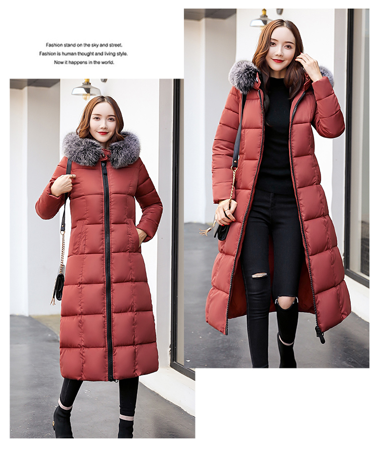 2018 mới chống mùa bông của phụ nữ xuống bông độn coat fur collar kích thước lớn bf bánh mì dịch vụ mùa đông phần dài áo lông vũ nữ