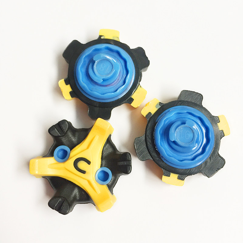 Chuangsheng Golf Supplies Factory Direct Sales New Listing Black Yellow Blue Short Teeth Quick Rotating Nail
