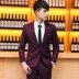 Bộ đồ cưới chú rể mùa thu Playboy Bộ váy cưới ba mảnh nam phù rể Bộ đồ nhỏ Anh blazer nam Suit phù hợp