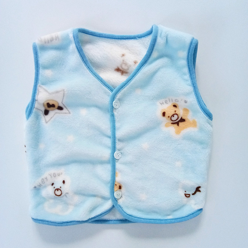 Mùa thu và mùa đông trẻ em vest sang trọng bé trai và bé gái flannel không tay vest bé ấm áp vest vai thủy triều bé ghi le jean cá tính cho bé