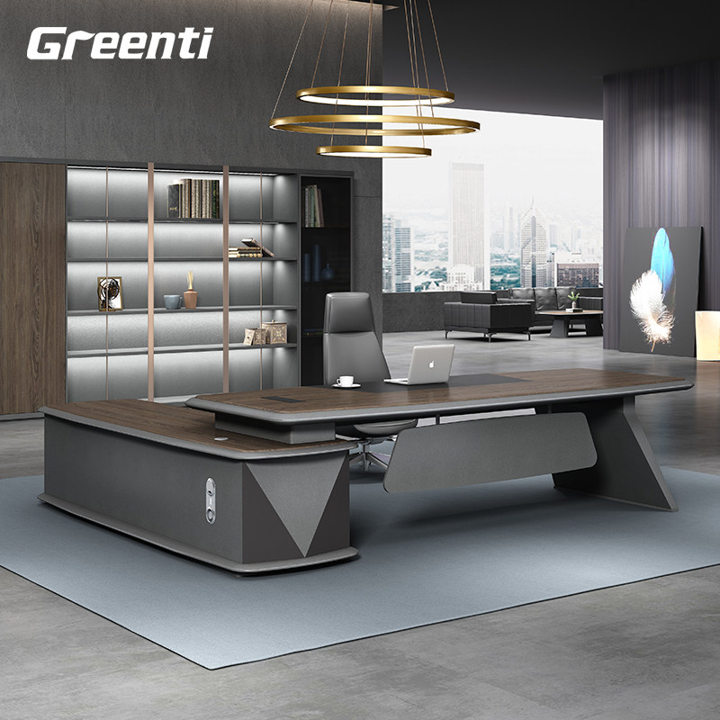 Getty office furniture boss desk light luxury atmosphere desk chair combination simple modern manager president big desk
