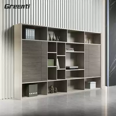 Gatai office filing cabinet wooden simple modern bookcase information Cabinet double door office file storage cabinet