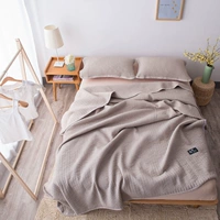 Hàn quốc màu rắn có thể giặt giường bìa mảnh duy nhất ba mảnh chần khăn trải giường chần bông mùa hè bìa giường nhíp drap trải giường