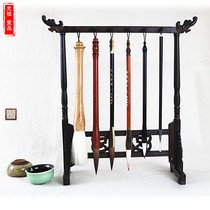 Guangzu brush holder pen hanging chicken wing wood mahogany solid wood faucet simple retro study four treasure calligraphy supplies 12 needles