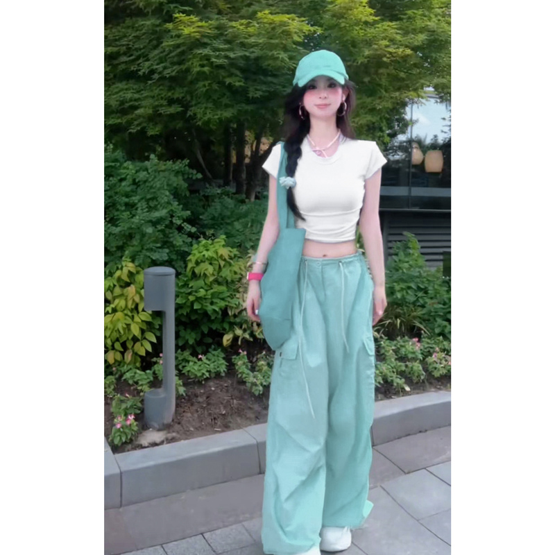 Very Stylish Women's Cargo Pants, Summer Thin Style, 2026 New Mint Green Casual and Relaxed Wide-Leg Pants, Quick-Drying Pants for Women Very Stylish Women's Cargo Pants, Summer Thin Style, 2026 New Mint Green Casual and Relaxed Wide-Leg Pants, Quick-Drying Pants for Women