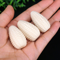 Ivory Fruit Carved Corn Back Cloud Pendant DIY King Kong Star Moon Bodhi Bead Necklace Handstring Accessories