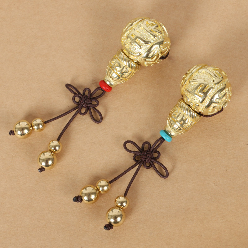 Brass Six words true words Buddha head tee suit Hand strings of Buddha Everest accessories Wen playing Star Moon King Kong Baiyu Bodhi Jade Bodhi