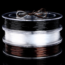 Transparent beaded rope chain line round crystal line elastic thread Moon Bodhi Wen play Buddha bead hand string