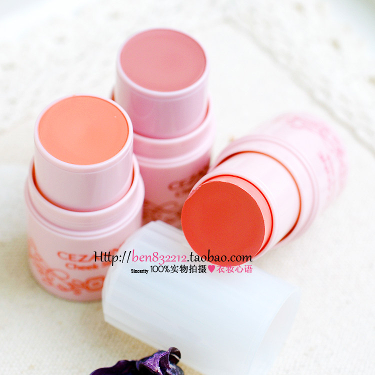 Japan Cezanne Qian Shi Li Blush stick rouge cream fit natural makeup Long-lasting enhance the color to modify the complexion
