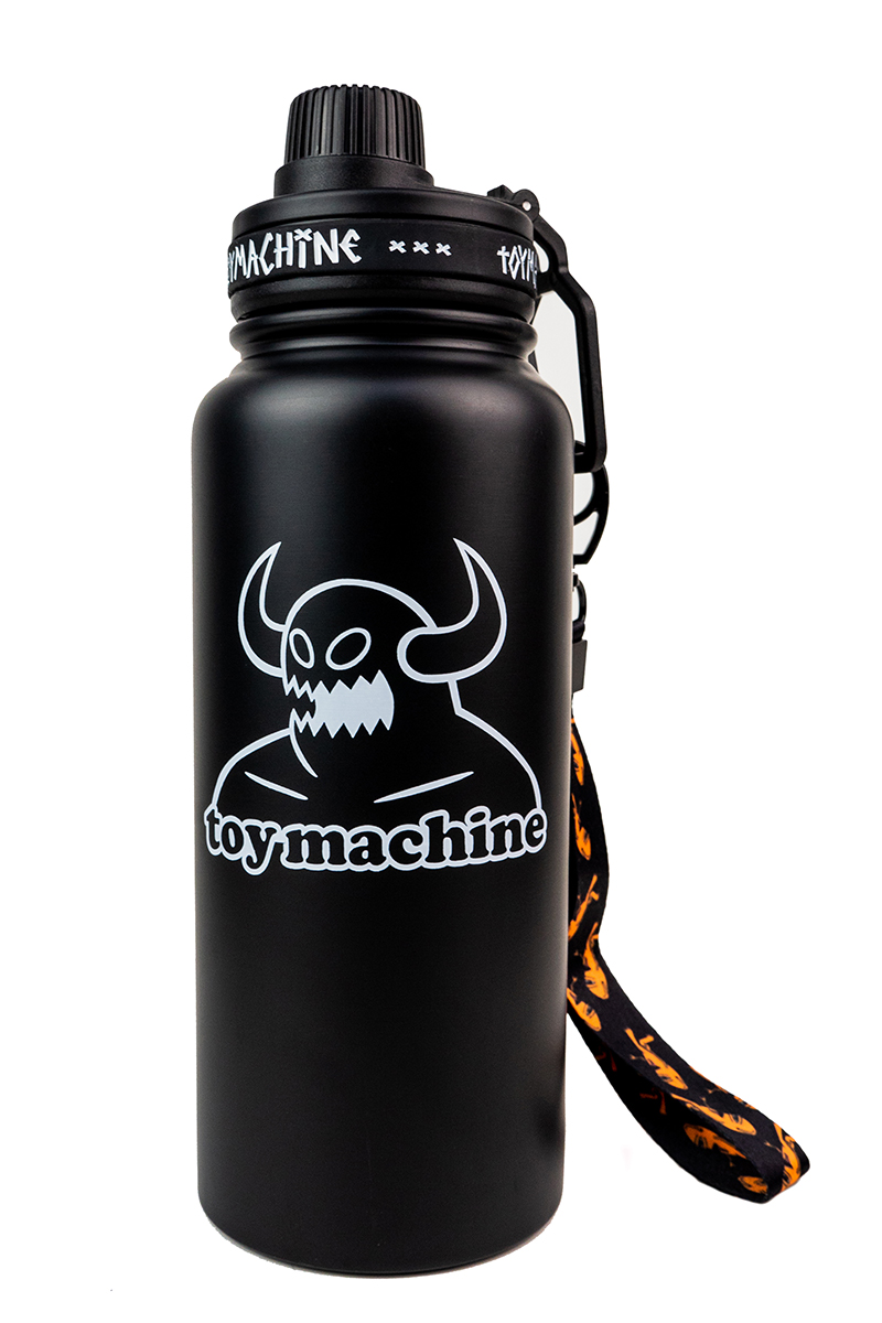 Toy Machine skateboarding brand Sports kettle Black White Silver