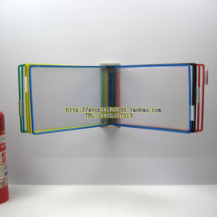 Machinery and equipment Wall wall wall wall wall hanging hanging display clip holder folder Horizontal 10 pages