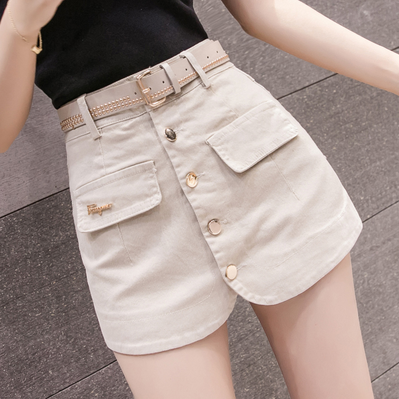 Denim skirt skirt women 2021 autumn and winter New Fashion pants skirt high waistband skirt irregular A- line dress skirt