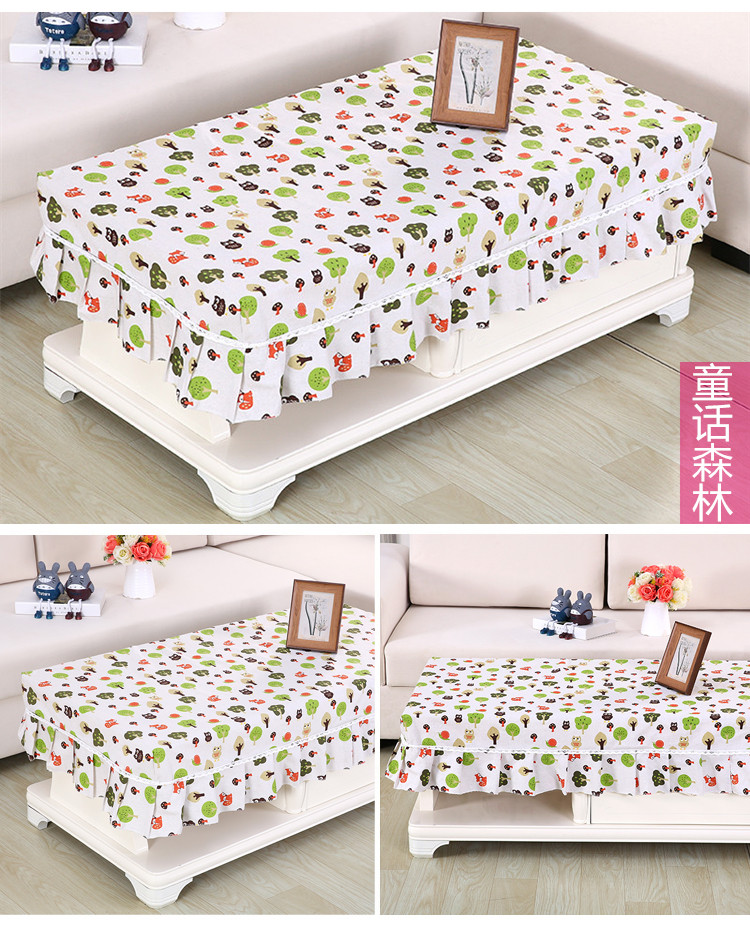 vải bông bảng vườn hình chữ nhật vải áo khoác nhỏ tươi trạm nhà bảng vải che bụi ông kẹ - Khăn trải bàn miếng trải bàn