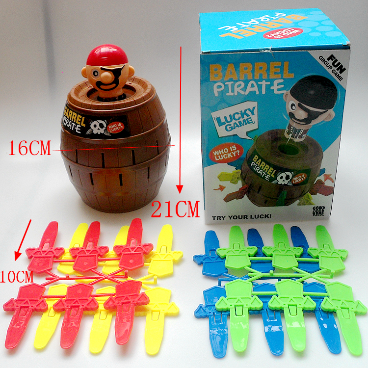 Creative Parenting Children Toys Big Small Pirates Barrel Games Whole Demagogic Children Fun Table Cruise pirates-Taobao