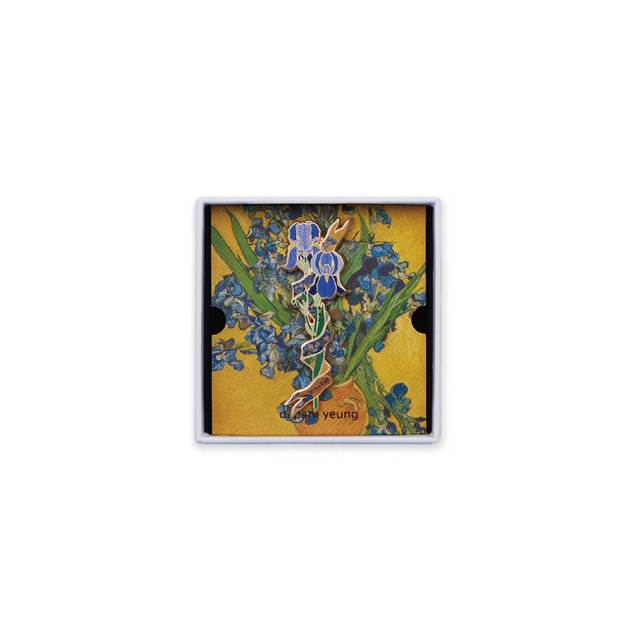 ໝວກ iris ຂອງ daparo Van Gogh, ຜູ້ອອກແບບຊັ້ນສູງຊາຍແລະຍິງຜູ້ອອກແບບຕົ້ນສະບັບຂອງຂອງຂວັນວັນເກີດຂອງດອກໄມ້ corsage