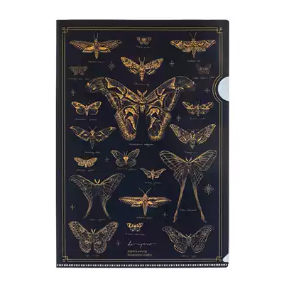 Daparo moth hand-painted INS girl small fresh single-layer folder mobile phone protective case stationery gift full 40