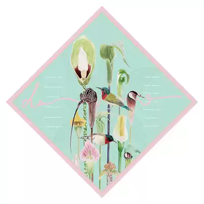 daparo Nanxing original design Japanese girl natural silk twill square scarf scarf scarf scarf Tanabata gift