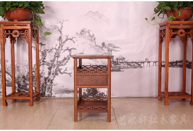 Gỗ Mahogany cánh gà gỗ Great Wall bàn cà phê Ming và Qing bên cổ điển một số gỗ rắn Trung Quốc bàn trà góc cổ vài bàn trà nhỏ - Bàn trà