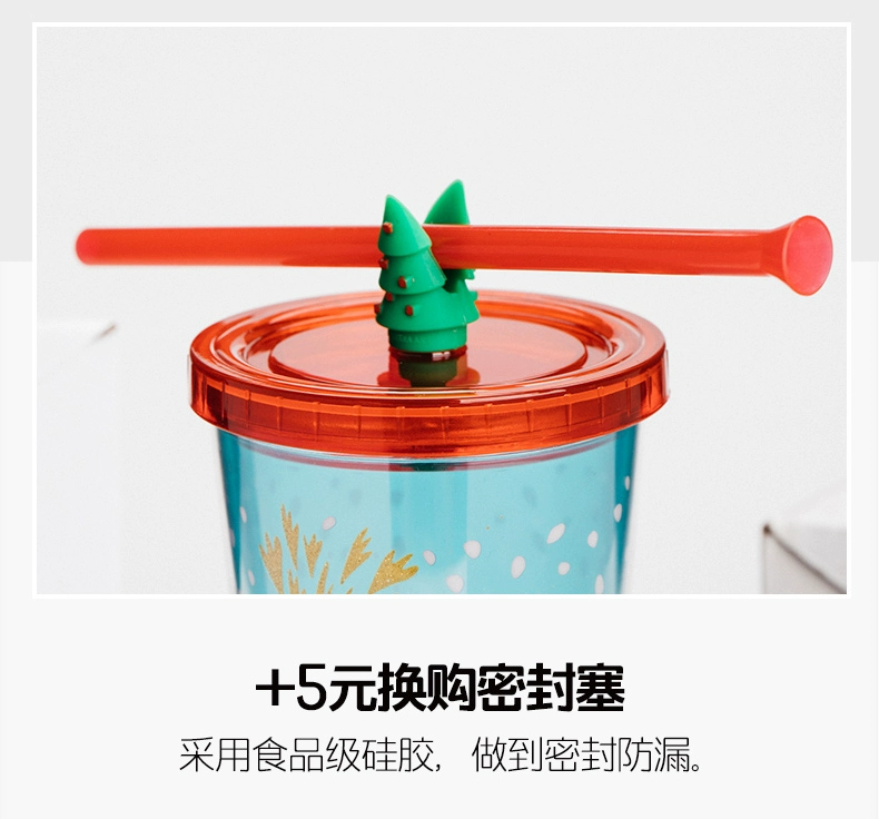 Tanana sippy cup nữ với cốc rơm bé phim hoạt hình Giáng sinh dễ thương cô gái cốc sippy cup người lớn cốc giữ nhiệt lock and lock