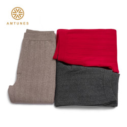 Yunge Sheep Wool Heavy Double Layer Thickened Autumn and Winter Pants Warm Pants for Dad for Cold Warning for Men W25203