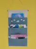 Large book bag Wall hanging storage bag Fabric storage bag Magazine newspaper finishing bag Multi-layer door wall hanging pocket