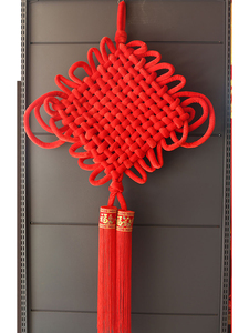 Chinese Knot Pendant New Year Spring Festival Decoration Entrance Large Red Velvet Chinese Knot Dance Prop