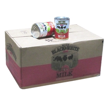 Import Dutch black and white Pale Milk Full Fat Condensed Milk 400g Dessert Egg Tart Liquid Cake Harbor Type Silk Stockings Milk Tea Raw Material