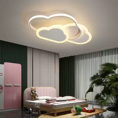 Children's room lamp Bedroom lamp Simple modern creative boy girl cartoon room personality cloud ceiling lamp