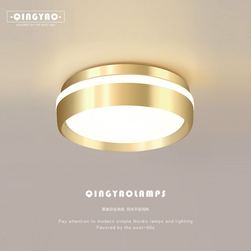 Simple modern aisle lights foyer lights entrance porch corridor lights Nordic creative cloakroom balcony ceiling lamps