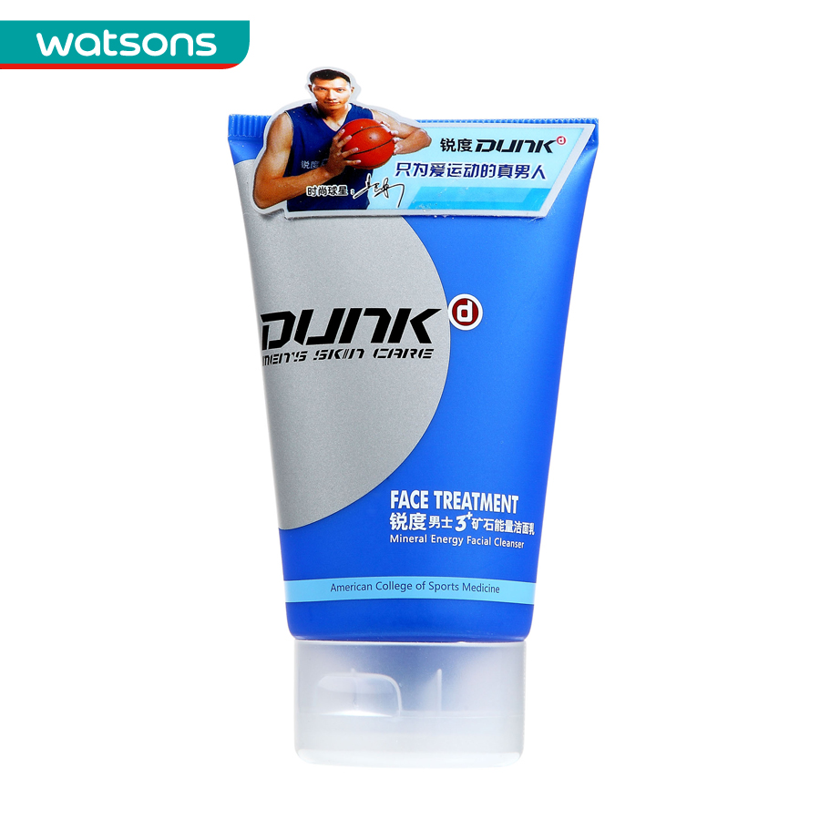 【屈臣氏】锐度Dunk男士3+矿石能量洗面奶100ml   控油